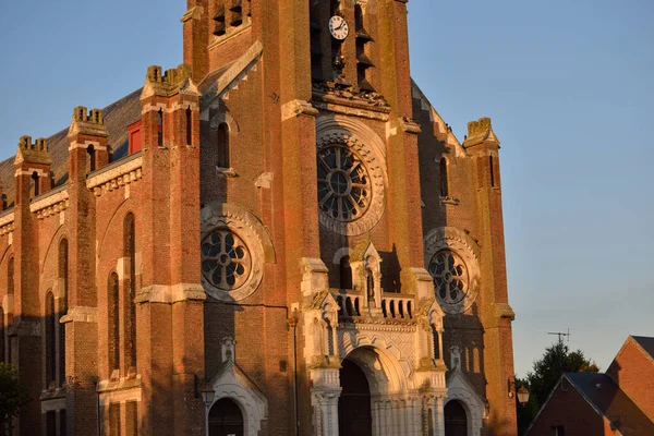 Buiten Van Oude Kathedraal Normandië Frankrijk Decoratie Elementen Sculpturen Close — Stockfoto