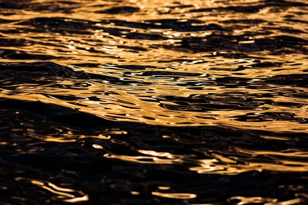 Dunkle Wassertextur Ostsee Bei Sonnenuntergang Dänemark — Stockfoto