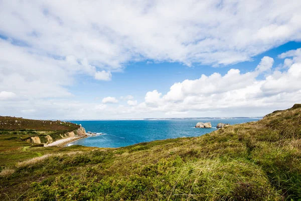 Klify Przylądku Pointe Pen Hir Bretagne Francja — Zdjęcie stockowe