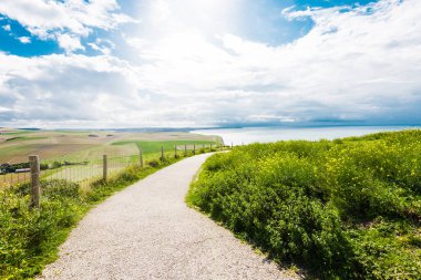 Fransa 'nın başkenti Cap Gris Nez' de kıyı manzarası