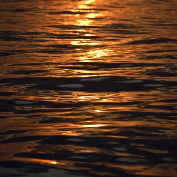 Close Sunset Waves Open Sea — Stock Photo, Image