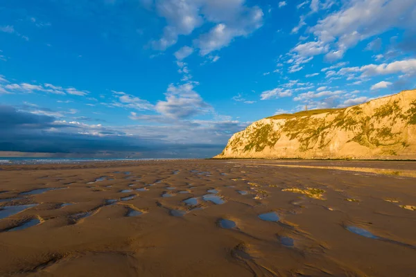 Acantilado Tiza Blanca Del Cap Blanc Nez Costa Francia Estrecho — Foto de Stock