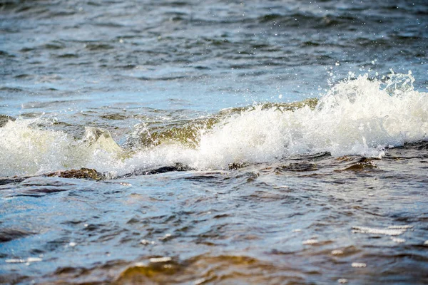 Kuzey Denizinin Fırtınalı Dalgaları Dokusu Yakın Çekim — Stok fotoğraf