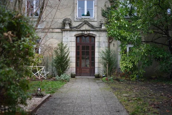 Buiten Het Oude Traditionele Gebouw Noord Frankrijk Europa Close Van — Stockfoto