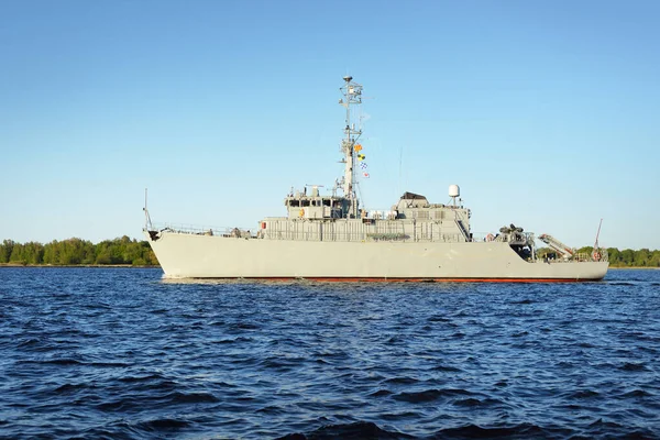 Military Coast Guard Patrol Ship Close Riga Bay Baltic Sea — Stock Photo, Image