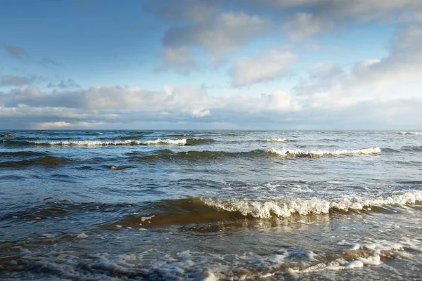 Vue Panoramique Sur Mer Baltique Hiver Ciel Bleu Clair Avec — Photo