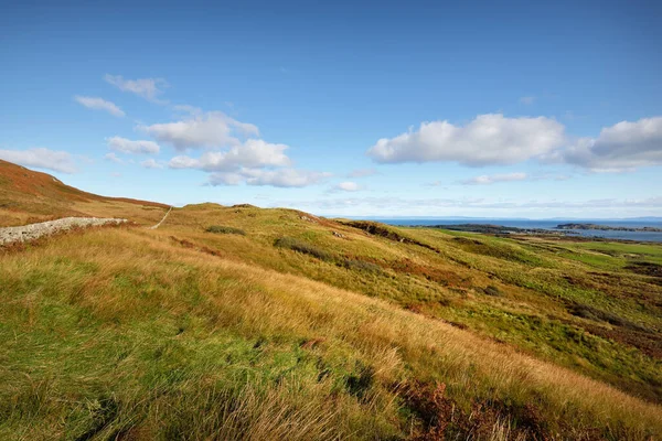 Valles Colinas Isla Islay Día Despejado Vista Panorámica Hébridas Interiores — Foto de Stock