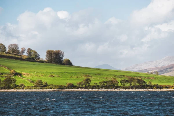 Grüne Hügel Der Nähe Des Flusses Firth Clyde Blick Von — Stockfoto