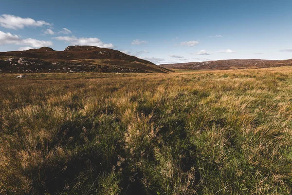 Panoramautsikt Över Dalar Kullar Och Klippiga Stränder Isle Islay Inre — Stockfoto