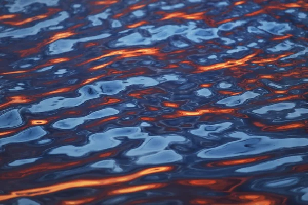 Mar Báltico Atardecer Cielo Dramático Luz Dorada Reflejándose Agua Patrón — Foto de Stock