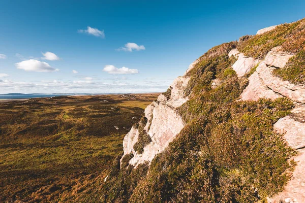 Vista Panorámica Las Colinas Los Valles Costas Rocosas Isla Islay — Foto de Stock