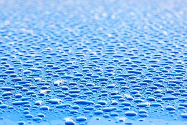 Светло Синий Фон Кристально Чистые Капли Капли Дождя Абстрактный Шаблон — стоковое фото