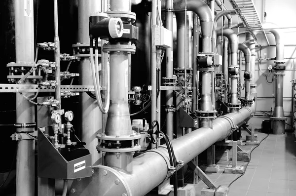 Equipment in the industrial boiler room — Stock Photo, Image