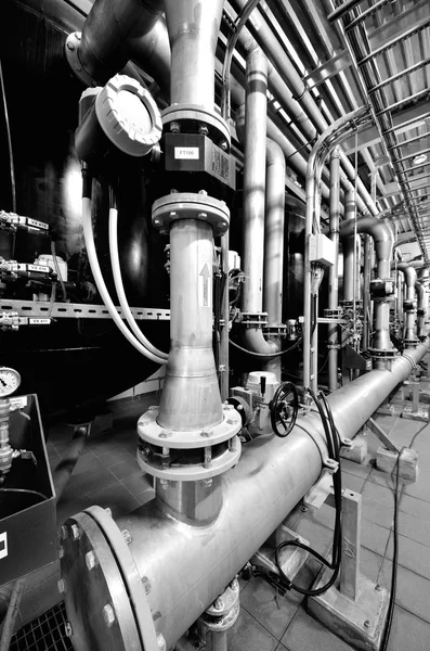 Equipment in the industrial boiler room — Stock Photo, Image