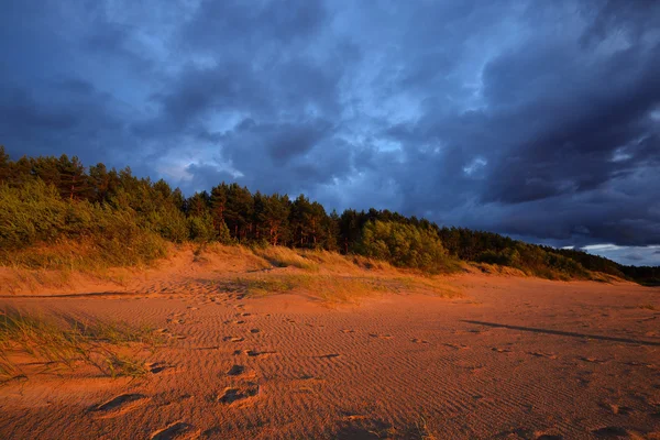 Sea sunset with stormy clouds — Stock Photo, Image