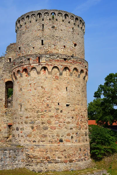 Cesis middeleeuws kasteel — Stockfoto