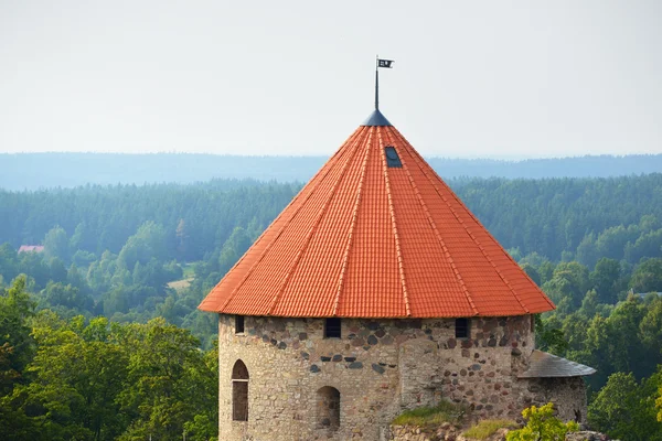 Cesis middeleeuws kasteel — Stockfoto