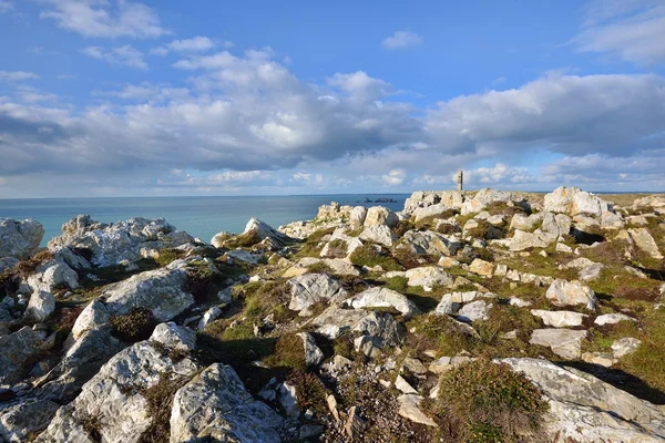 Klippen am Kap von pointe de pen-hir — Stockfoto