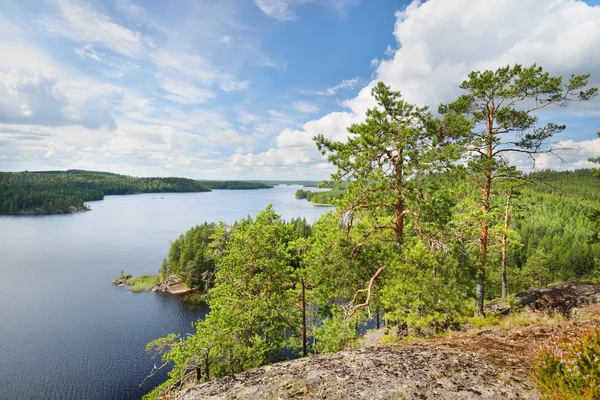 Paisaje del lago Saimaa — Foto de Stock