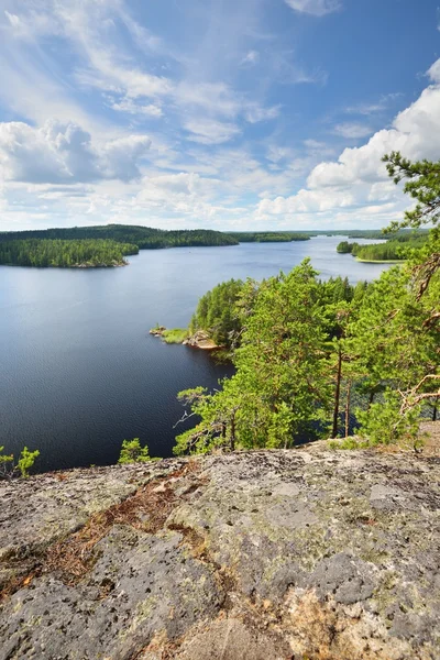 Paisagem do lago Saimaa — Fotografia de Stock