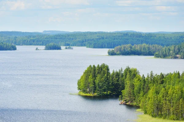 Paisagem do lago Saimaa — Fotografia de Stock