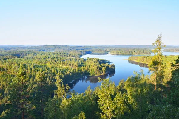 Paisagem do lago Saimaa — Fotografia de Stock