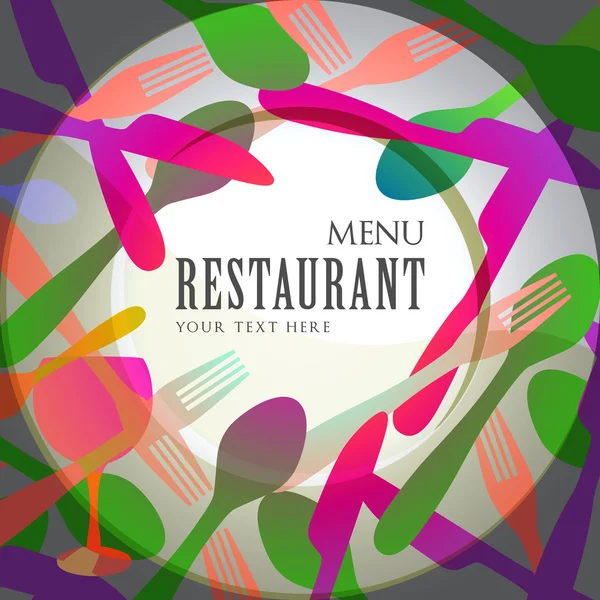 Menu restaurant design vectoriel — Image vectorielle
