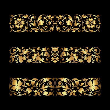 Altın kaligrafi süsler