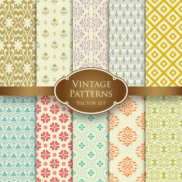 Vintage desen 1 ayarla