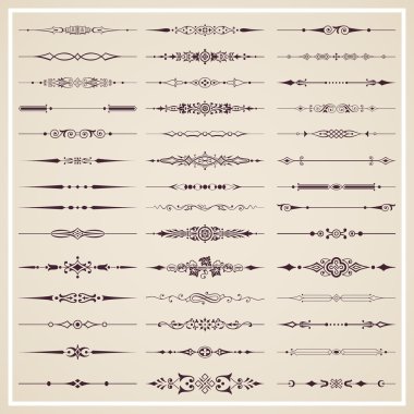 Page dividers - vector set