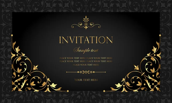 Luxury invitation card — Stock Vector