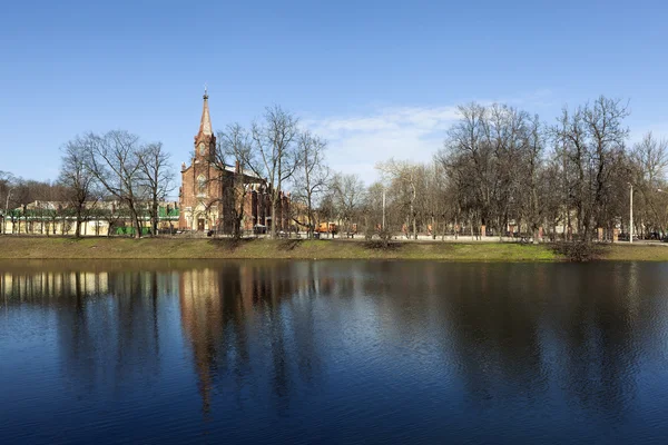 Kirch Resurrection. Tsarskoye Selo (Pushkin). San Petersburgo. Rusia . — Foto de Stock