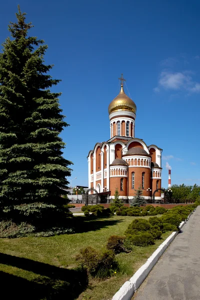 Nizhny Tagil Rusia Junio 2016 Brick Chetyrehstolpny Trehapsidny Domed Temple —  Fotos de Stock