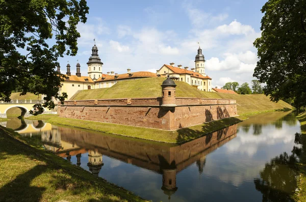 Castle Radziwill familj Njasvizj, Vitryssland Stockfoto