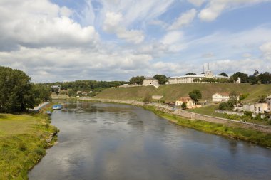 Eski ve yeni kale. Grodno. Beyaz Rusya