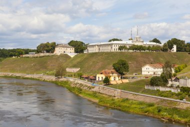 Eski ve yeni kale. Grodno. Beyaz Rusya