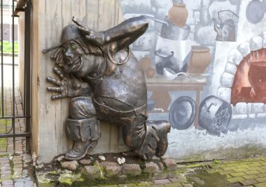 St. Petersburg, Rusya - 17 Ağustos 2016: Yamyam fotoğraf - masal karakterleri, 