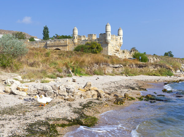 Bastion Yenikale fortress on the shore of the Black Sea. Kerch. Crimea.