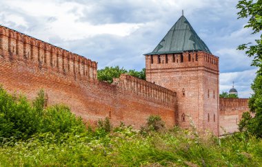 Pozdnyakov ve Veselukh 'un kuleleri. Smolensk 'te. Rusya