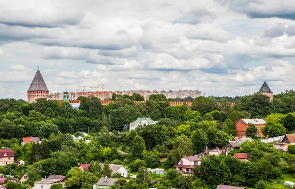 Panorama Smolensk Con Vista Sul Muro Della Fortezza Smolensk Russia — Foto Stock