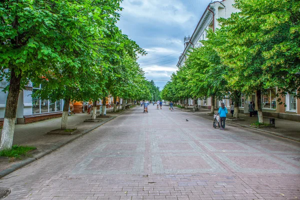 Pieszy Lenin Street Smoleńsk Rosja Data Fotografowania Lipca 2020 — Zdjęcie stockowe