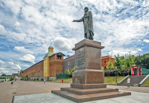 Smolensk Russia July 2020 Photo Monument Prince Vladimir Date Shooting — Stock Photo, Image