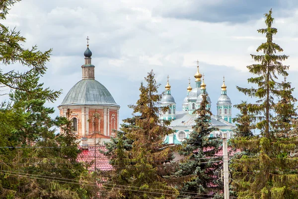 Успенский Собор Церковь Святого Георгия Победоносца Смоленск Россия Дата Съемки — стоковое фото