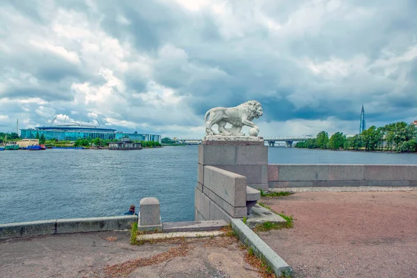 Elagin Adası Nın Batı Okunda Aslan Petersburg Rusya Çekim Tarihi — Stok fotoğraf