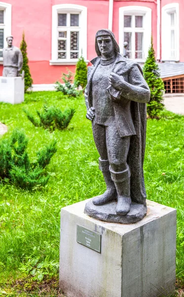 Sculpture Pêcheur Sculpteur Martirosyan Exposition Œuvres Sculpture Monumentale Période Soviétique — Photo