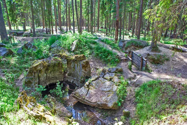 Förstärkt Sfäriskt Betongskydd Fin Pallokorsu För Infanteri Med Absid Minnesmärke — Stockfoto