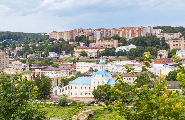 Panorama Smolensk Church Nicholas Wonderworker Nizhne Nikolskaya Foreground View Cathedral — Stock Fotó