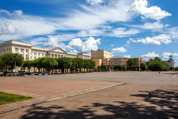 Lenin Square City Administration Building Smolensk Russia Date Shooting July — ストック写真