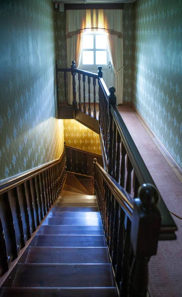 Stairs Second Floor House Museum Nekrasov City Chudovo Novgorod Region — Stok fotoğraf