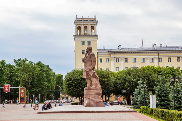Monumento Lenine Praça Lenine Smolensk Rússia Data Tiroteio Julho 2020 — Fotografia de Stock